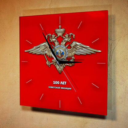 Сувенир — часы «100 лет советской милиции»