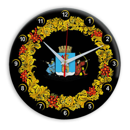 Часы в стиле Хохлома сувенирные Анадырь