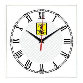 Сувенир настенные часы из стекла Архангельск 17