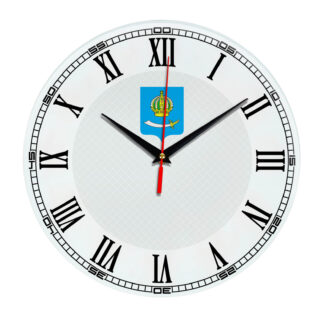 Стеклянные настенные часы с логотипом Астрахань 09