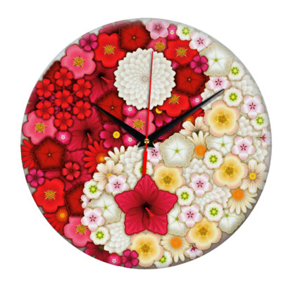 Настенные часы «Инь-Янь Цветы»