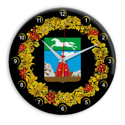 Часы в стиле Хохлома сувенирные Барнаул