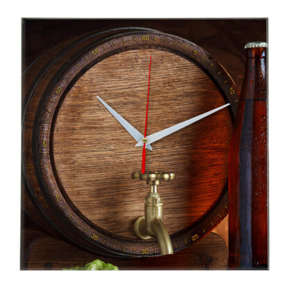Часы настенные «Бочка пива»