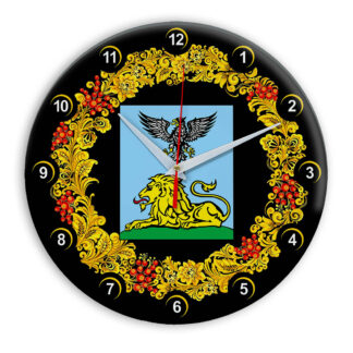 Часы в стиле Хохлома сувенирные Белгород