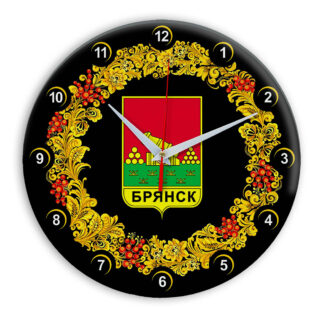 Часы в стиле Хохлома сувенирные Брянск 03