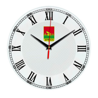 Стеклянные настенные часы с логотипом Брянск 09