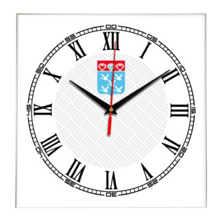 Сувенир настенные часы из стекла Чебоксары 17