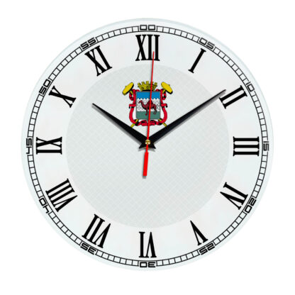 Стеклянные настенные часы с логотипом Челябинск 09