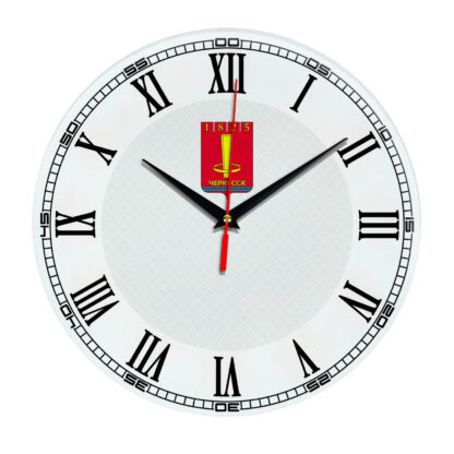 Стеклянные настенные часы с логотипом Черкесск 09