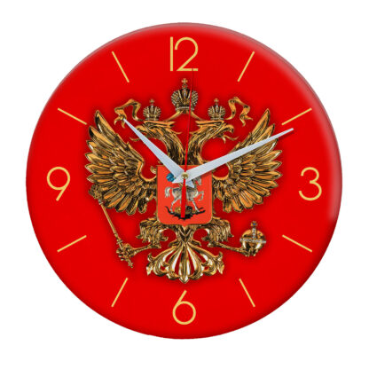 Часы настенные с символикой «Герб России»