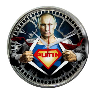 Настенные часы для супергероев России «Путин Супермен»