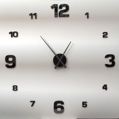Большие 3D часы черные 70-110 см