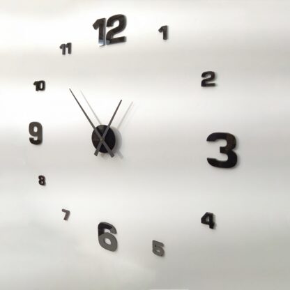 Большие 3D часы черные 70-110 см