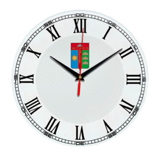 Стеклянные настенные часы с логотипом Элиста 09