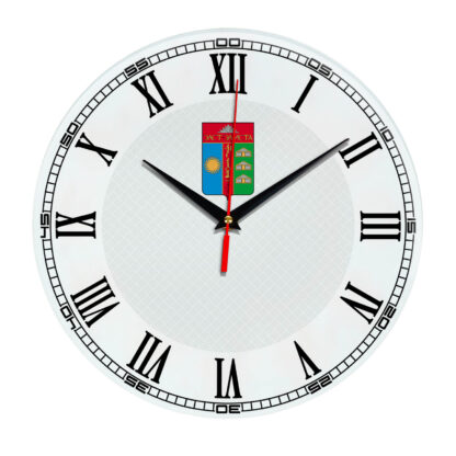 Стеклянные настенные часы с логотипом Элиста 09