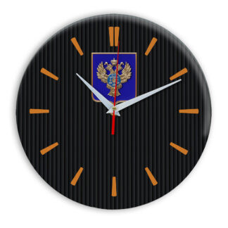 Настенные часы  «emblema-gerb-kaznacheystvo-na-sinem-fone-32»