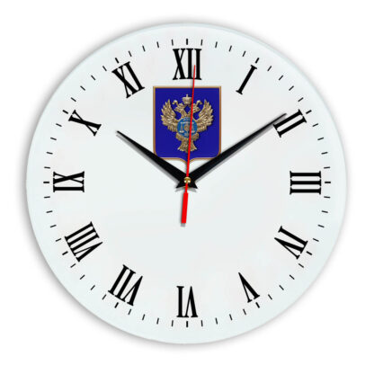 Настенные часы  «emblema-gerb-kaznacheystvo-na-sinem-fone-39»
