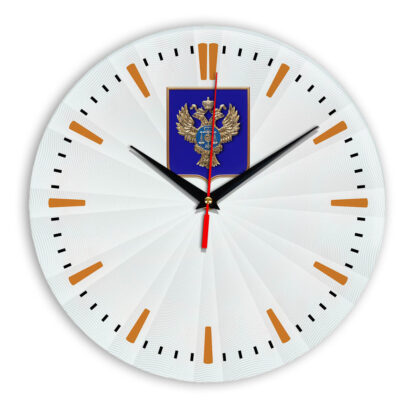 Настенные часы  «emblema-gerb-kaznacheystvo-na-sinem-fone-43»