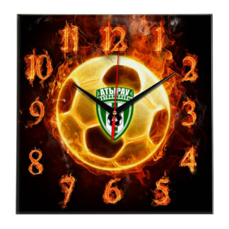 Настенные часы «Огненный футболист ATYRAU»