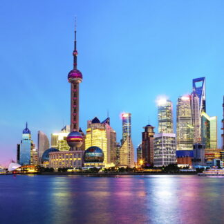 Фото на стекле «Панорама Шанхая»