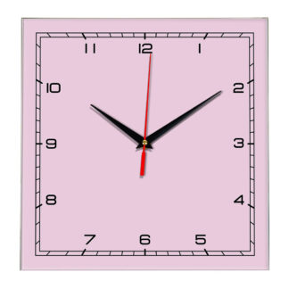 Настенные часы Ideal 832 розовые светлый