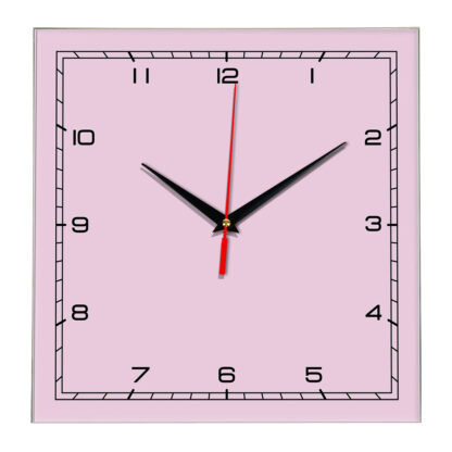 Настенные часы Ideal 832 розовые светлый