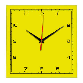 Настенные часы Ideal 832 желтые