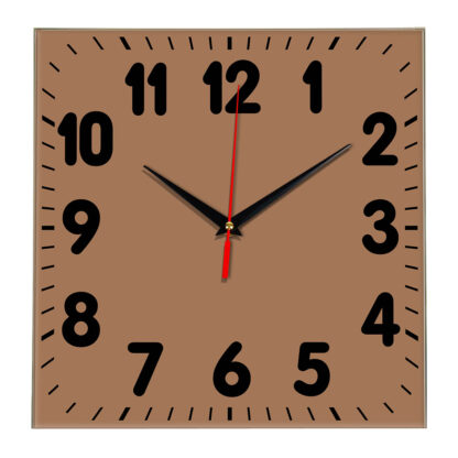 Настенные часы Ideal 833 коричневый светлый