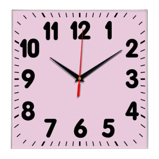 Настенные часы Ideal 833 розовые светлый