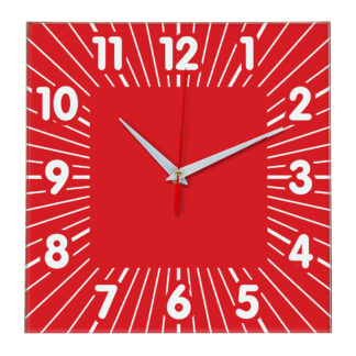 Настенные часы Ideal 836 красный