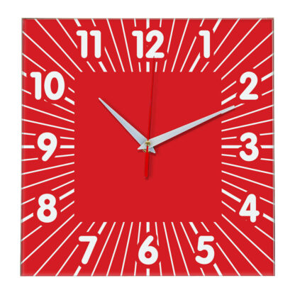 Настенные часы Ideal 836 красный