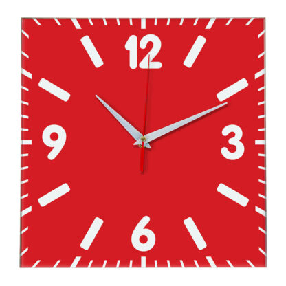 Настенные часы Ideal 837 красный