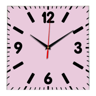 Настенные часы Ideal 837 розовые светлый