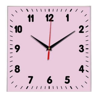 Настенные часы Ideal 838 розовые светлый