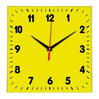 Настенные часы Ideal 838 желтые
