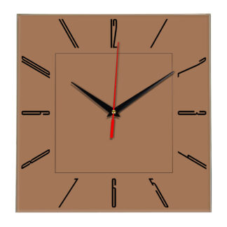Настенные часы Ideal 839 коричневый светлый