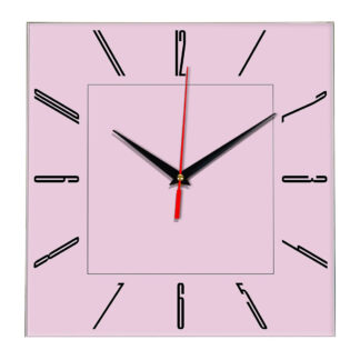 Настенные часы Ideal 839 розовые светлый