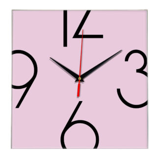 Настенные часы Ideal 840 розовые светлый