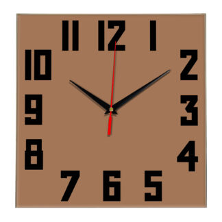 Настенные часы Ideal 841 коричневый светлый
