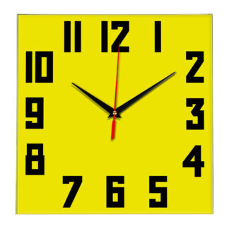 Настенные часы Ideal 841 желтые