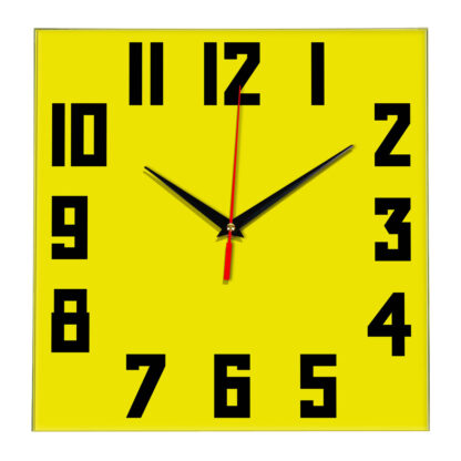 Настенные часы Ideal 841 желтые