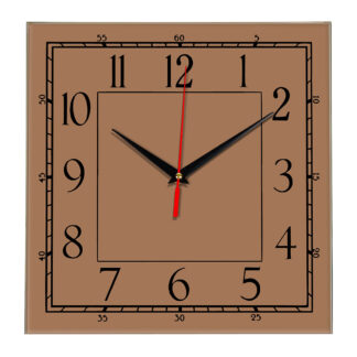 Настенные часы Ideal 842 коричневый светлый