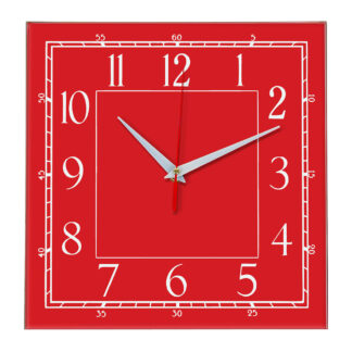 Настенные часы Ideal 842 красный