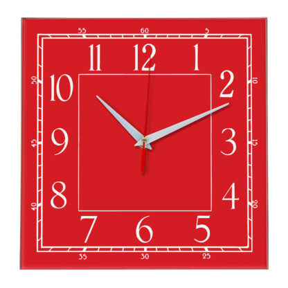 Настенные часы Ideal 842 красный