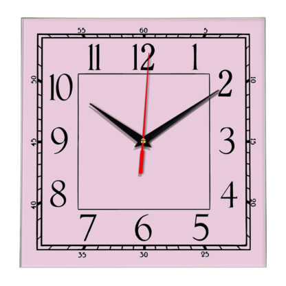 Настенные часы Ideal 842 розовые светлый