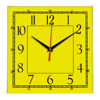 Настенные часы Ideal 842 желтые