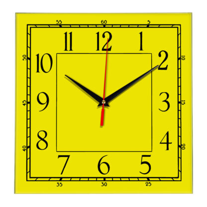 Настенные часы Ideal 842 желтые