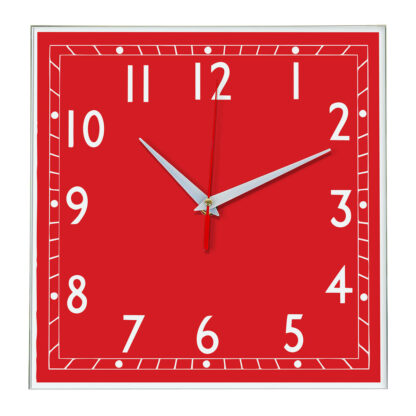 Настенные часы Ideal 843 красный