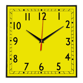Настенные часы Ideal 843 желтые
