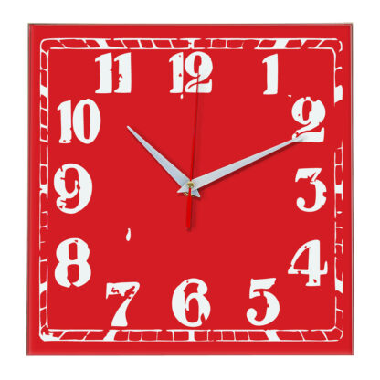 Настенные часы Ideal 844 красный
